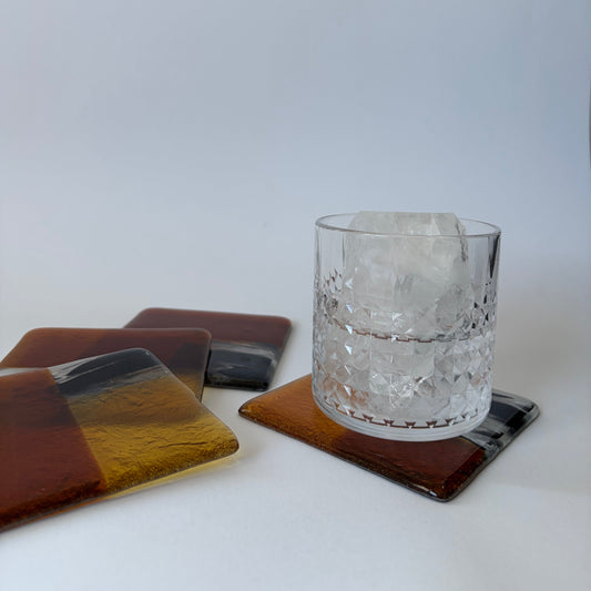 Glas-Untersetzer "Cowgirl Beth"