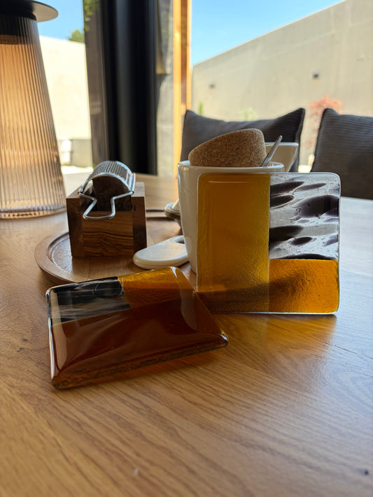Glas-Untersetzer "Cowgirl Lizzy"