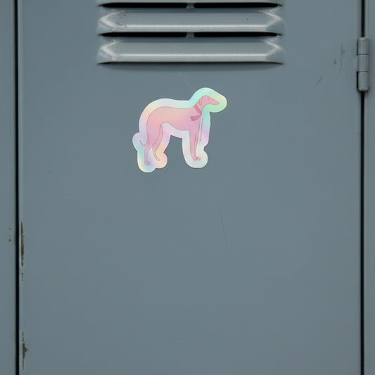 Hund (pink) Sticker  | Hologrammeffekt